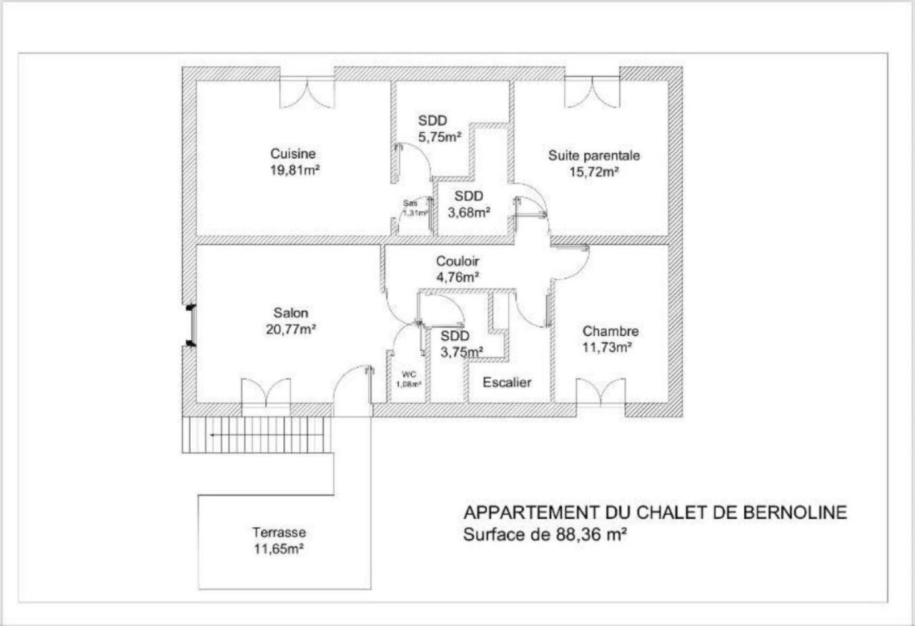 Le De Bernoline Vaste Confort Apartment *